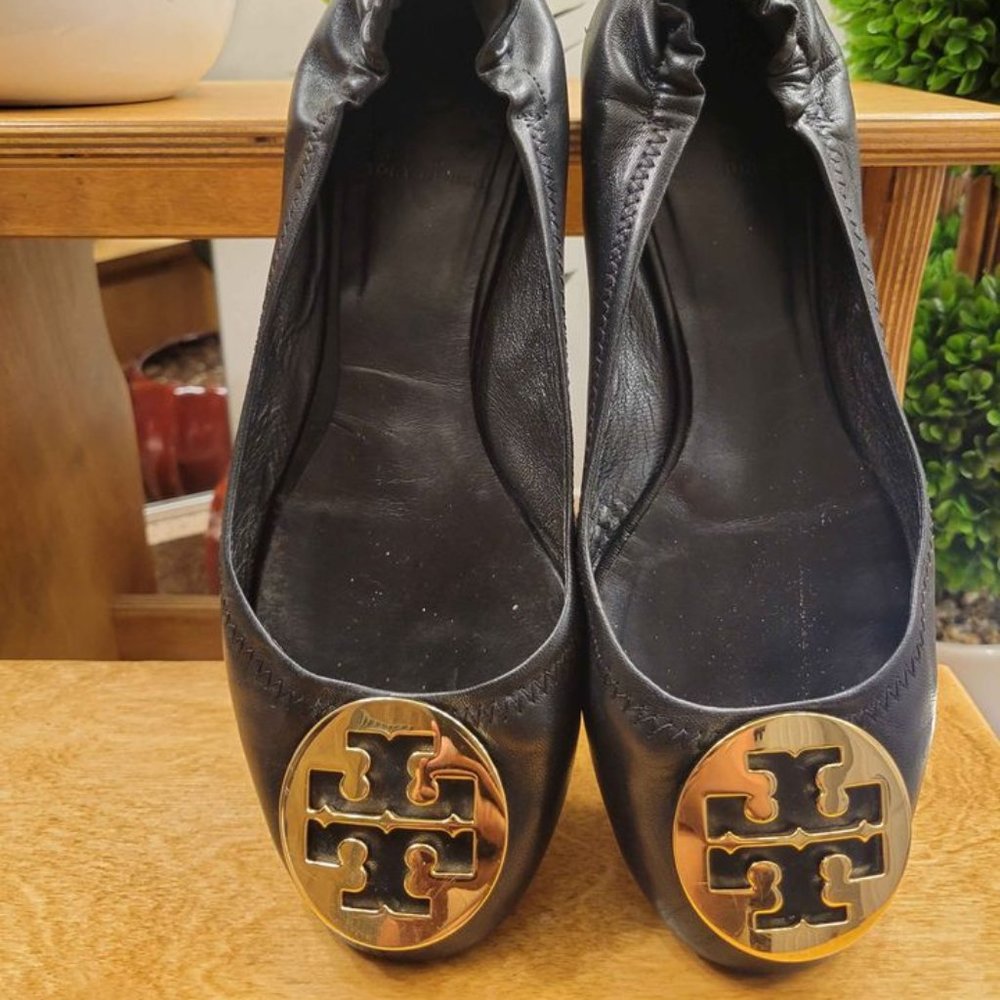 Tory Burch Leather Black Style Flats 9